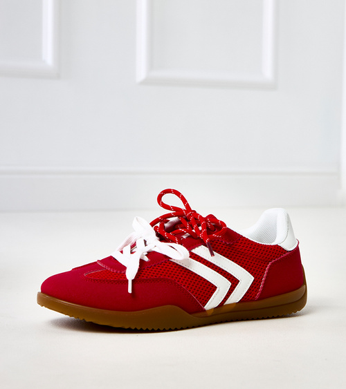 Raudoni moteriški sportiniai bateliai su įsiuvu Malkan