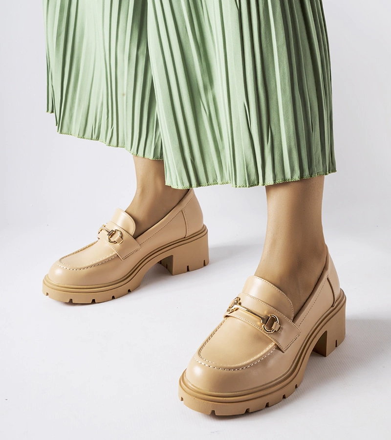 Smėlio spalvos aukštakulniai bateliai „Fabrizio“