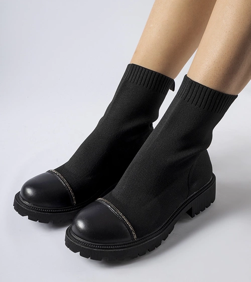 Juodi kojininiai aulinukai su cirkoniais Vail