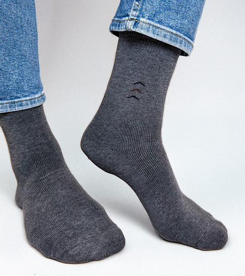 Pilki vyriški šilti kojinės Narus
