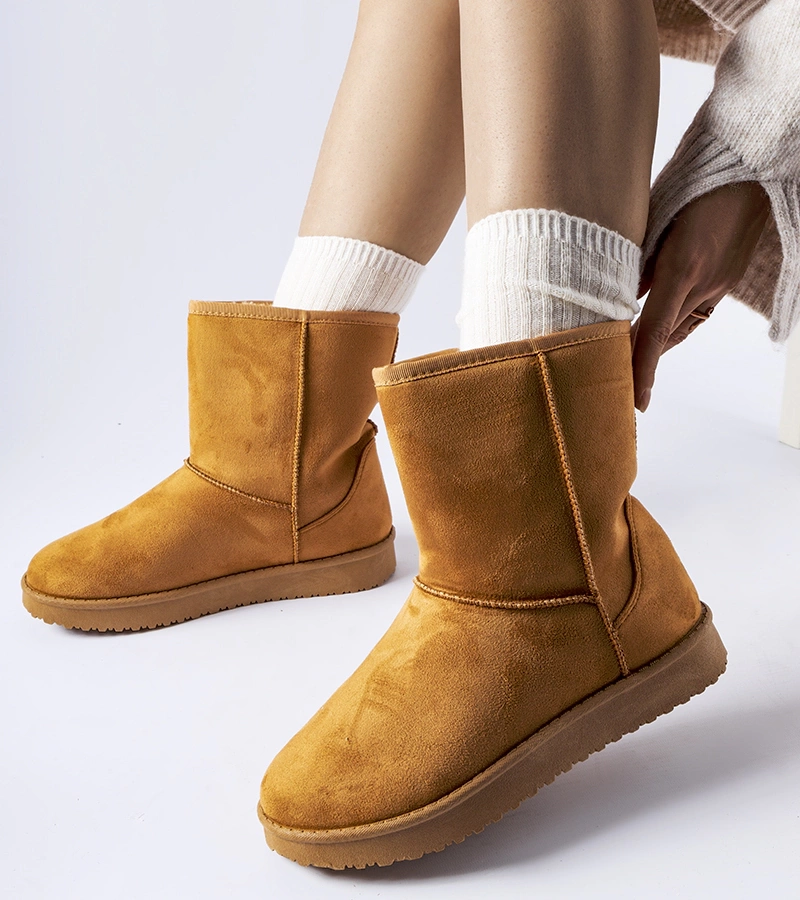 Šilti klasikiniai karameliniai sniego batai Libero