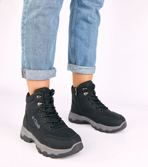 Juodi „Louie“ platforminiai auliniai batai