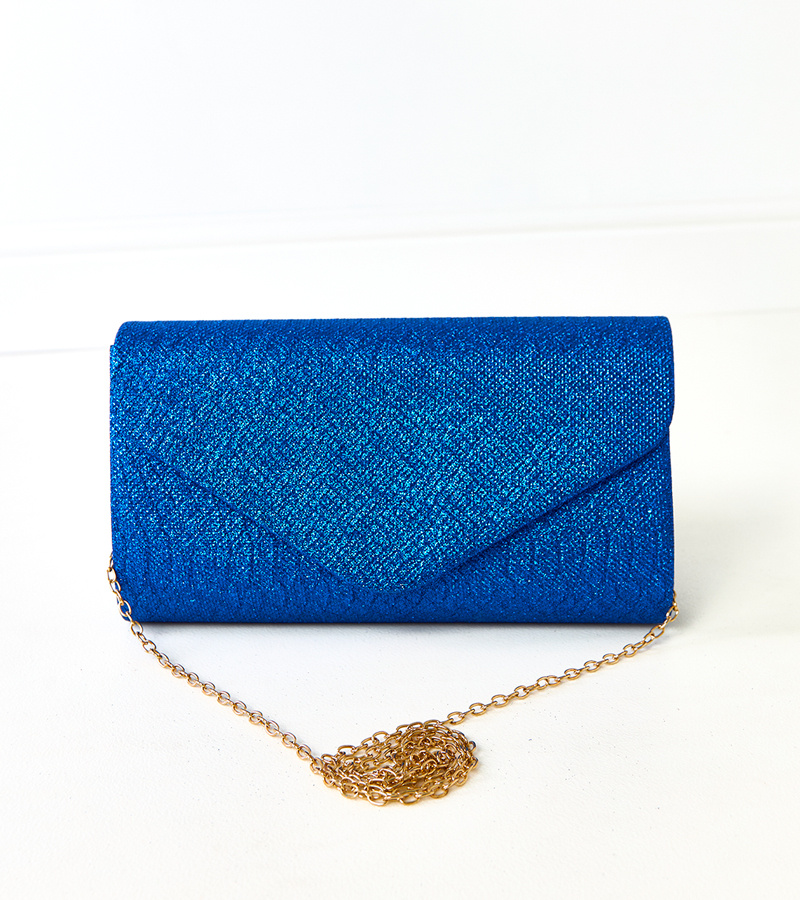 Mėlyna vokelio formos rankinė Circle