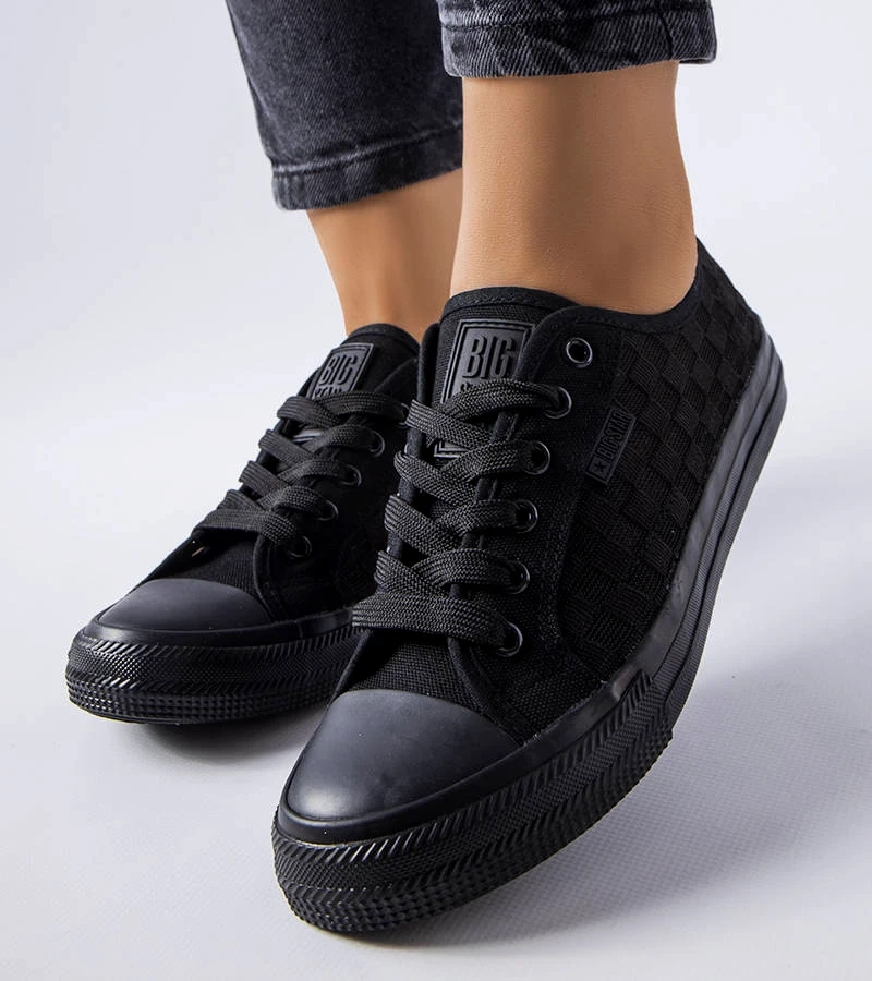 Juodi tinklelio sportbačiai Big Star LL274072