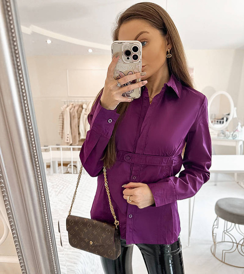 Violetiniai moteriški marškiniai Babeti