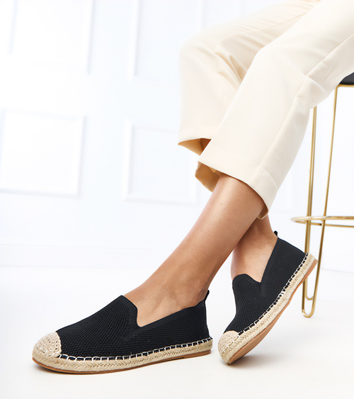 Juodi platforminiai espadriliai „Luna“