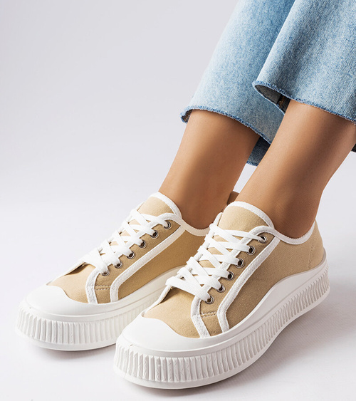 Smėlio spalvos platforminiai sportbačiai Alfianello