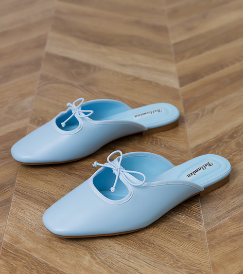 Mėlyni uždari lygiapadžiai šlepetės Matila