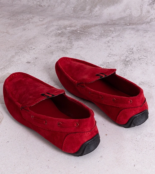 Raudoni vyriški mokasinai „Nashville“