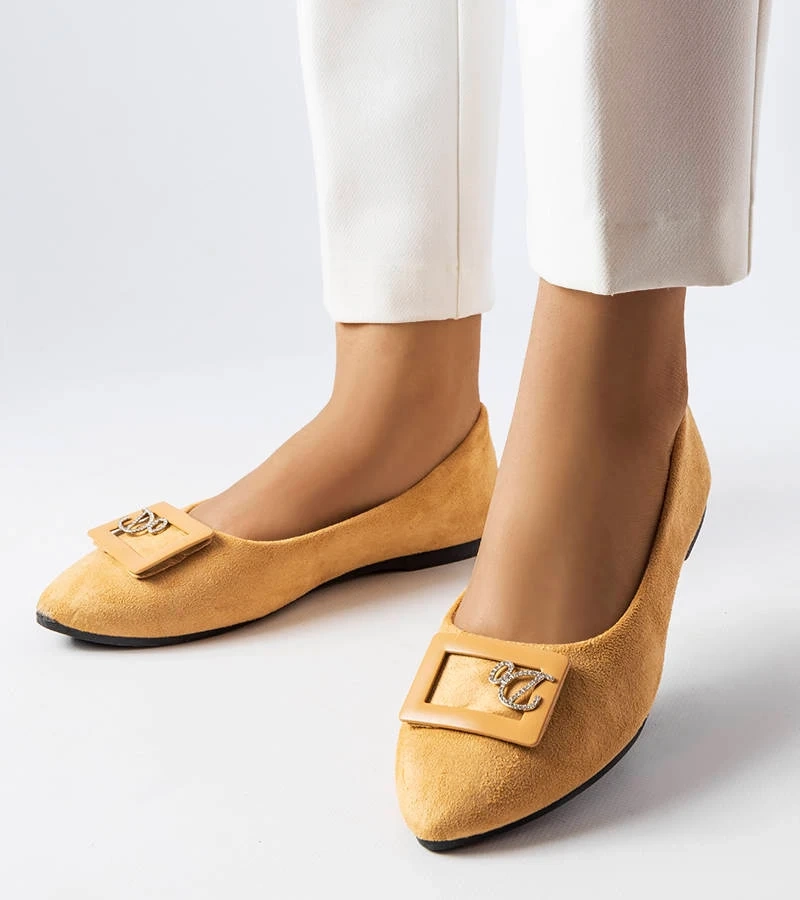 Smėlinės balerinos su cirkoniais Fleming