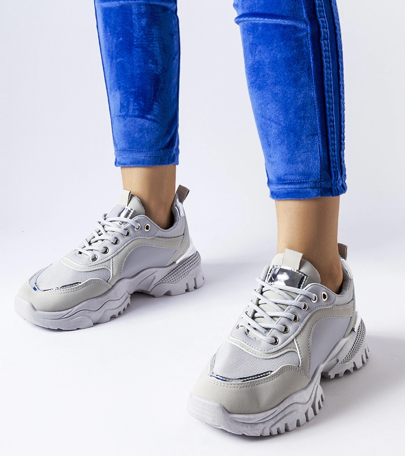 Pilki sportiniai batai su sidabriniu akcentu Lodgeville