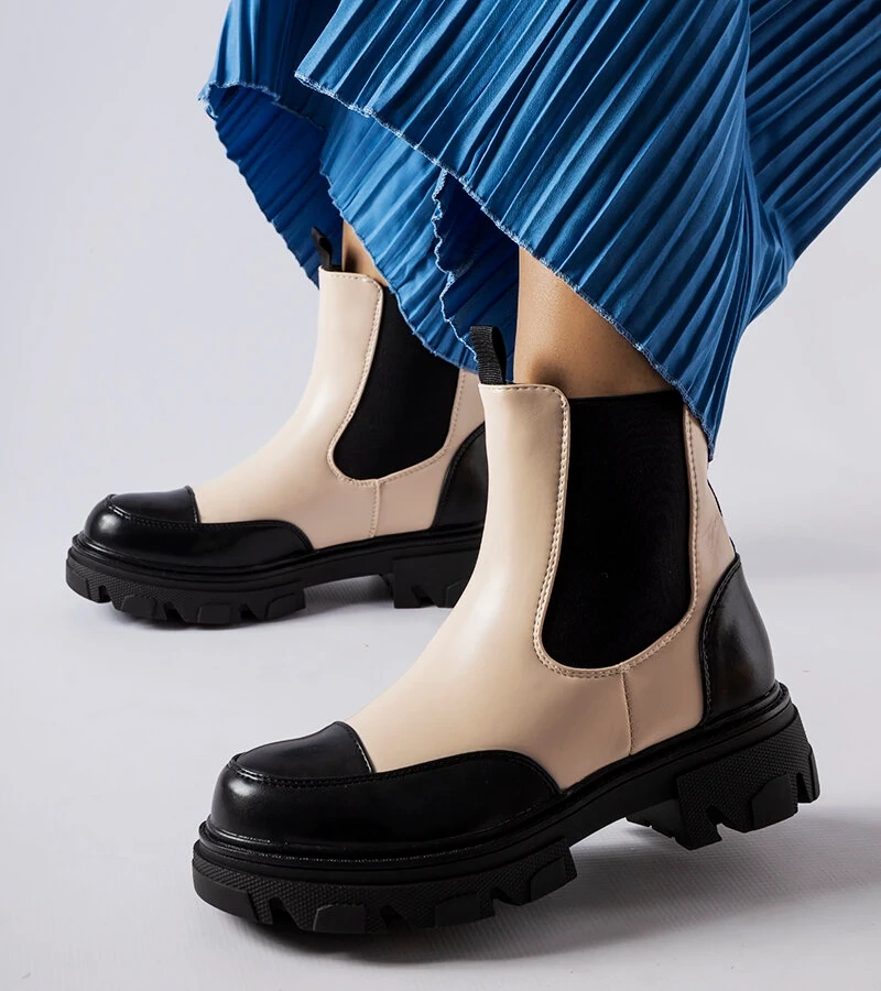 Juodai smėlio spalvos įmaunami aulinukai „Albany“