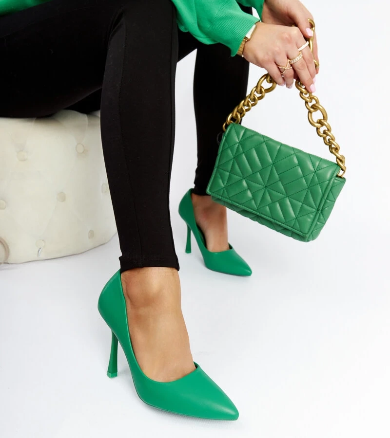 Žali aukštakulniai bateliai „Rodney“