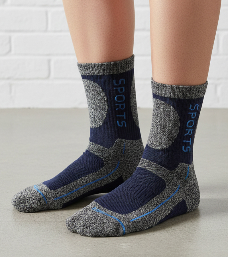 Mėlynos vyriškos šiltos kojinės Nerput