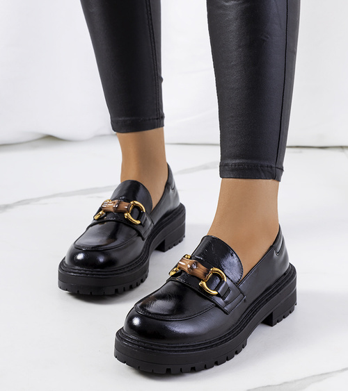 Juodi mokasinai Kemze