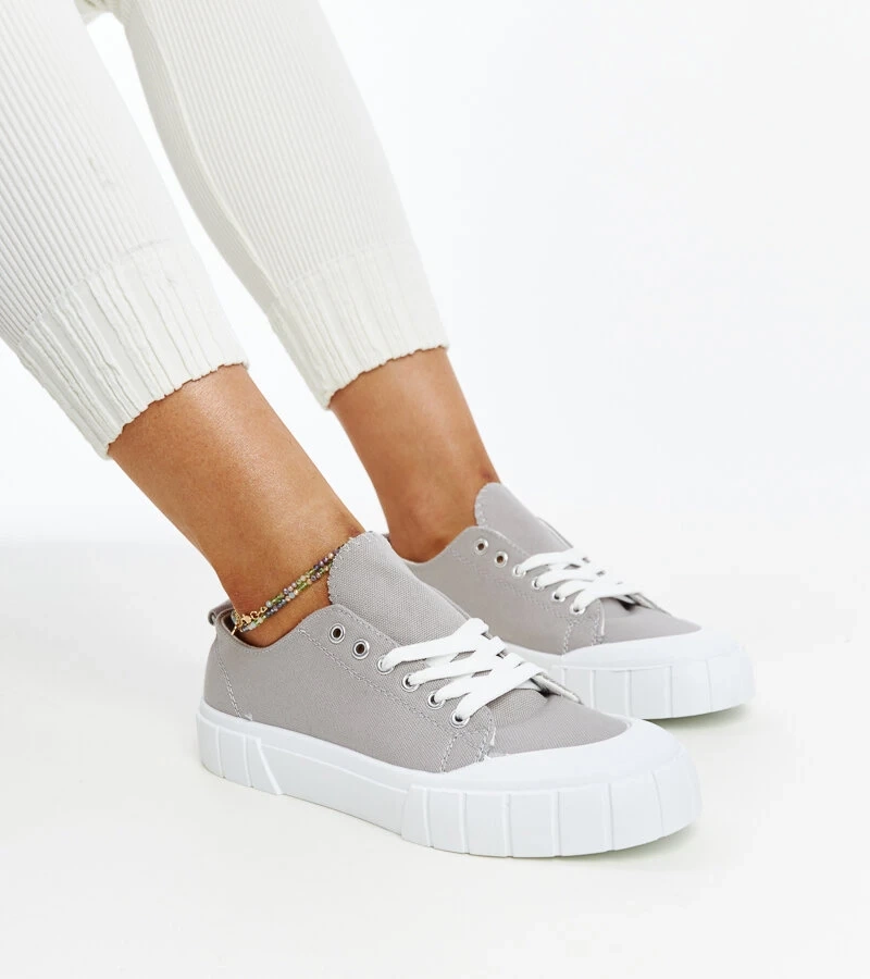 Eduardo pilki medžiaginiai sportbačiai