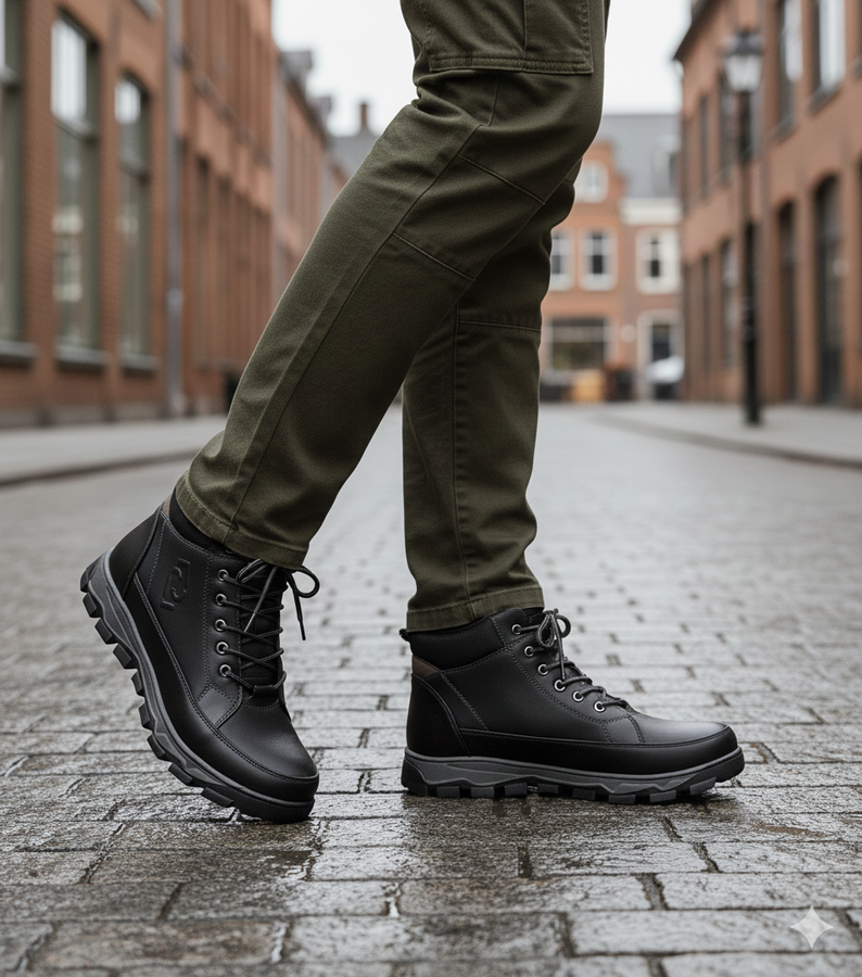 Vyriški juodi pašiltinti trapai Elias