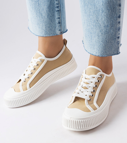 Smėlio spalvos platforminiai sportbačiai Alfianello