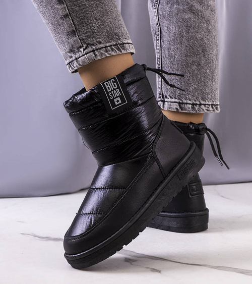 Juodi blizgantys žieminiai sniego batai Big Star II274120