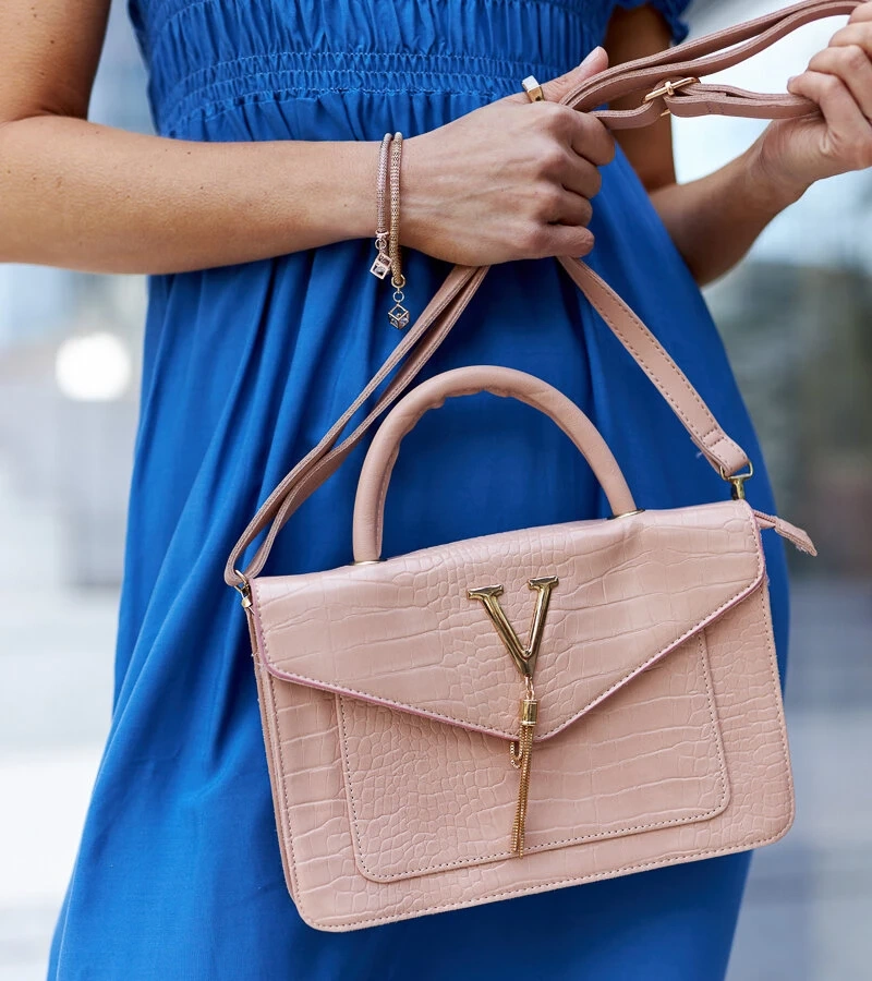 Peties rankinė su krokodilo odos motyvu Barsa