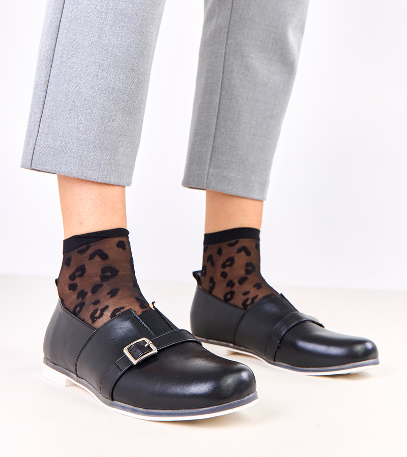 Juodi moteriški batai su odiniu vidpadžiu Klensi