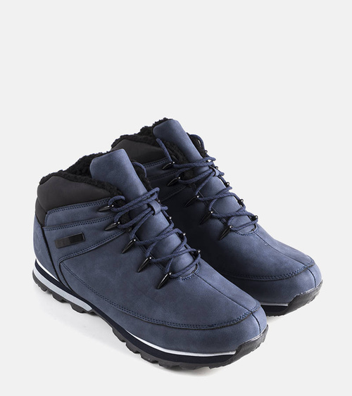 Tamsiai mėlyni pašiltinti žygio batai „Jemma“