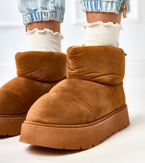 Rudi pašiltinti sniego batai ant platformos Ribeiro