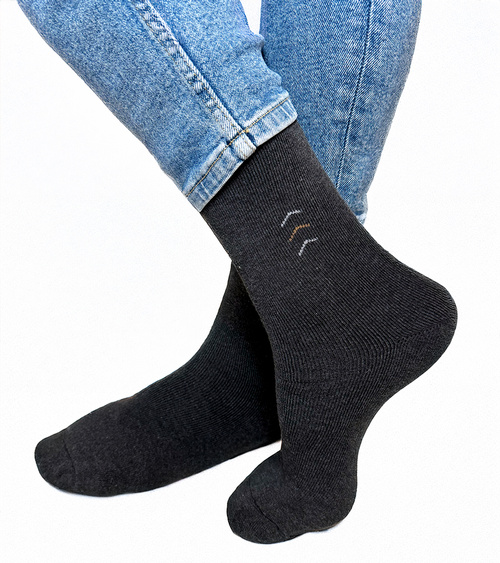 Tamsiai pilkos vyriškos šiltos kojinės Narus