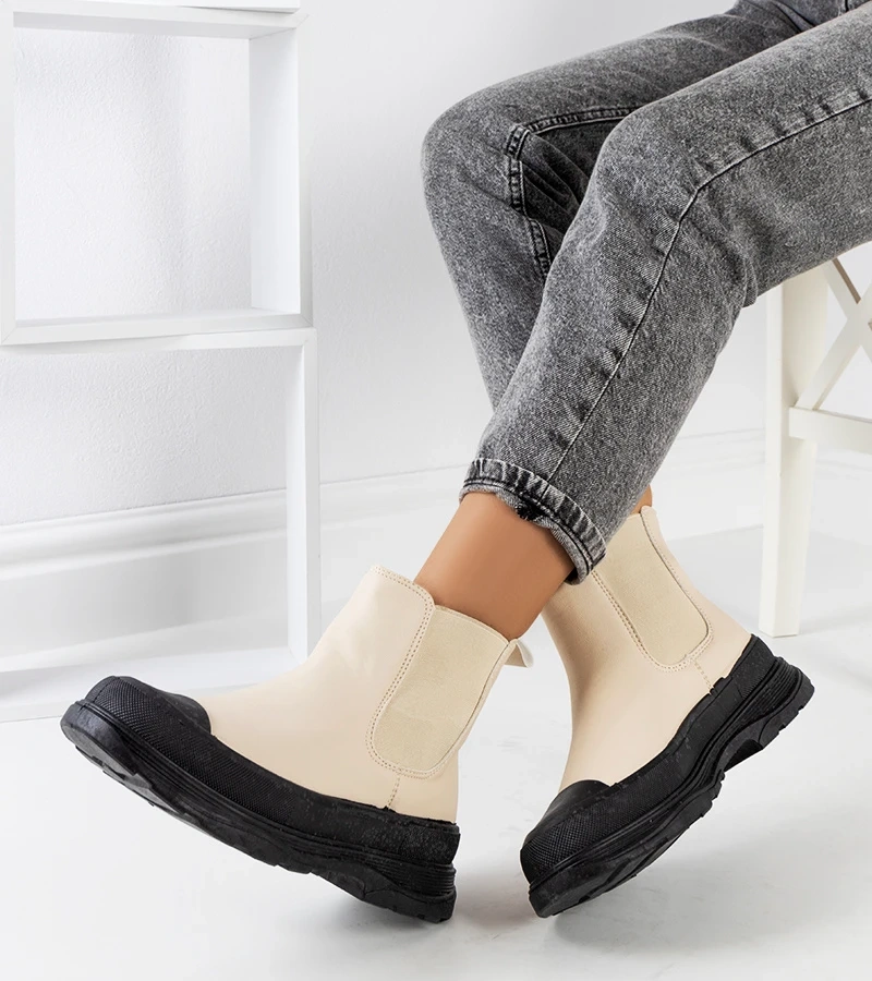 Smėlio spalvos eko odos aulinukai „Chelsea“ Loree