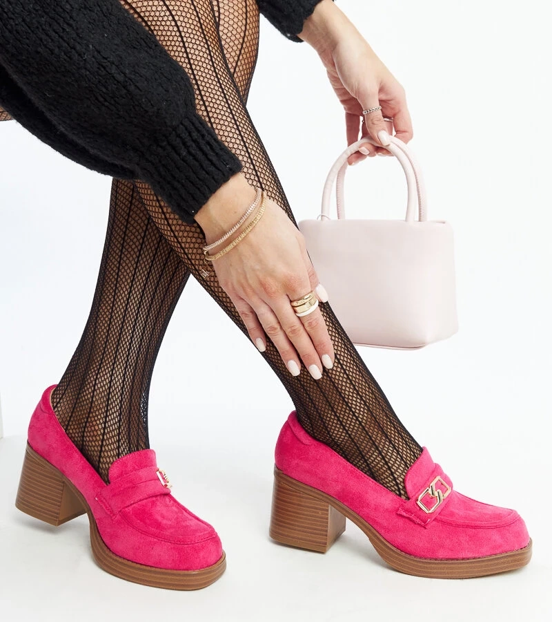 Tamsiai rožiniai aukštakulniai bateliai Aludra