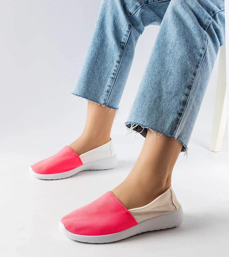 Balta ir rožinė įspiriama sportinė avalynė Winding