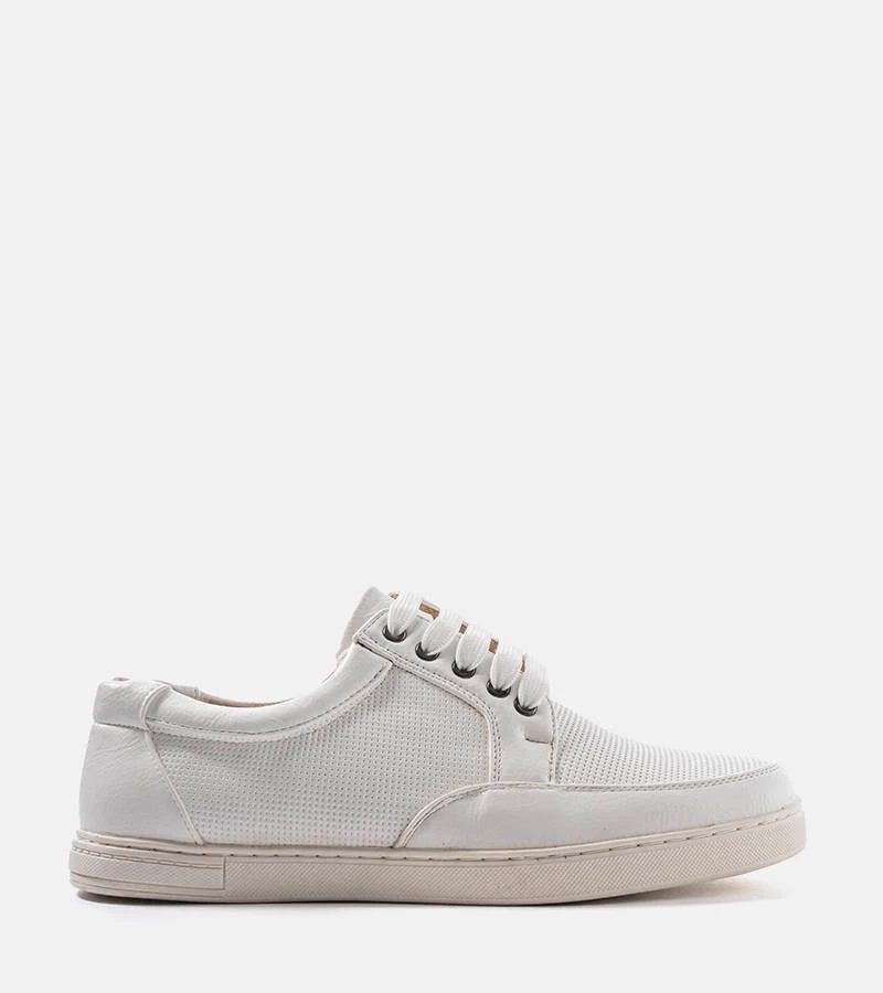 Balti vyriški pusbačiai su įspaustais raštais Emer