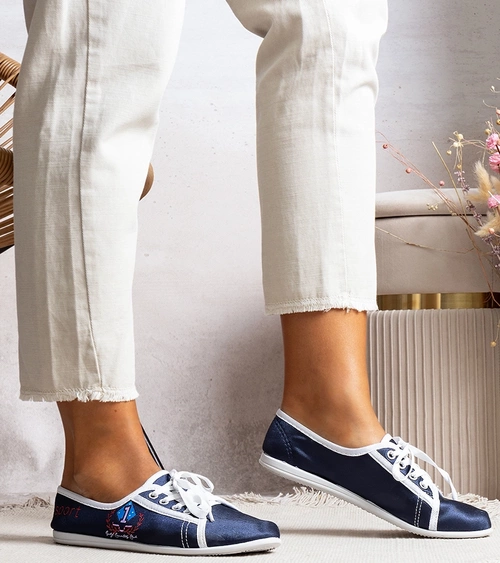 Tamsiai mėlyni moteriški sportiniai bateliai Woodstock