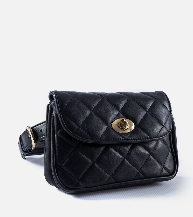 Juoda dygsniuota Mattoon rankinė