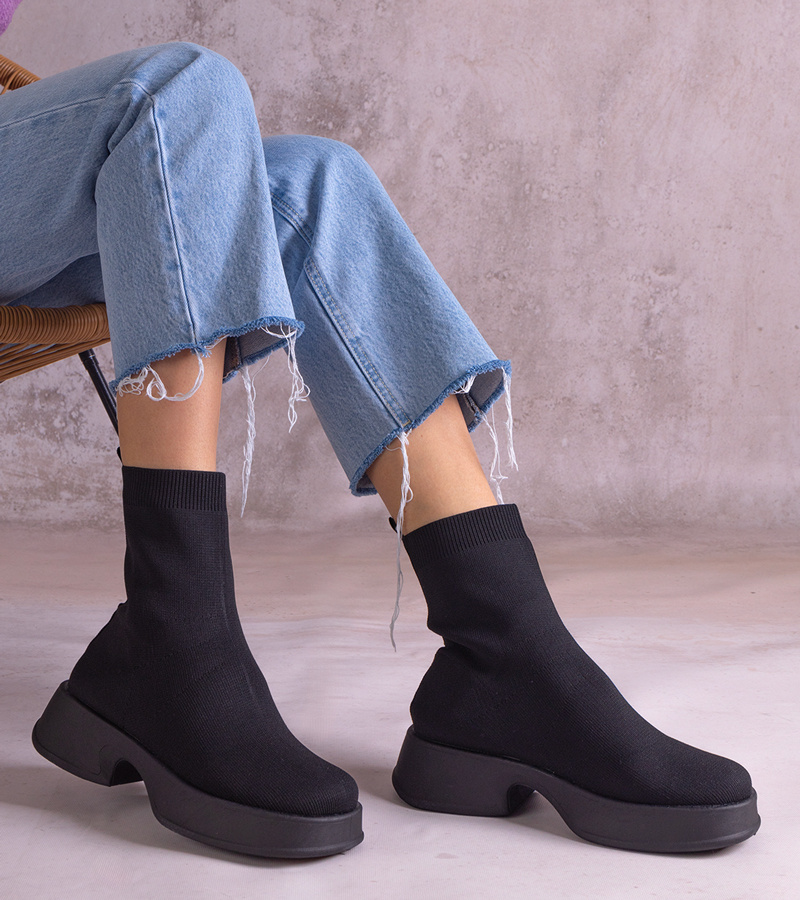 Juodi aulinukai su elastinga aulele Evel