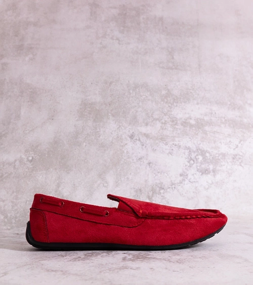 Raudoni vyriški mokasinai „Nashville“