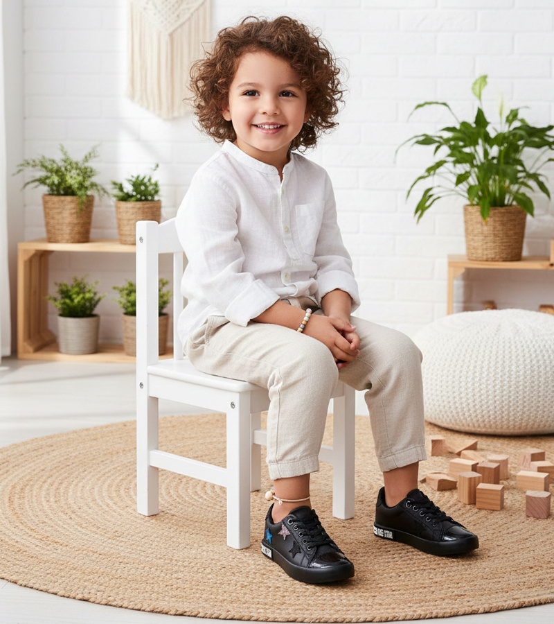 Big Star juodi žemi vaikiški sportbačiai Light