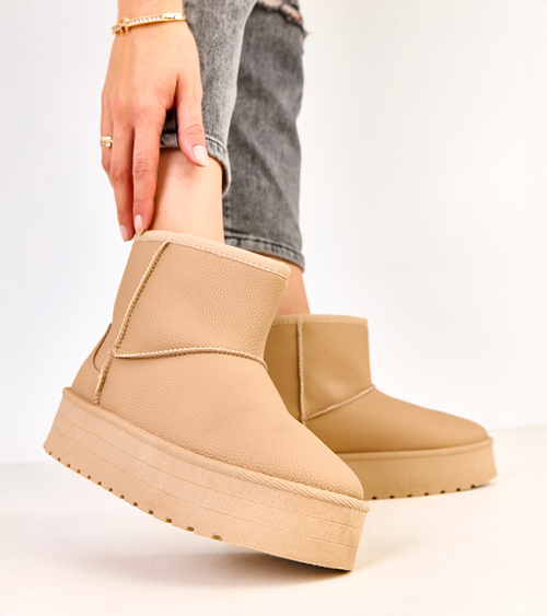 Rudi žemi sniego batai ant platformos iš ekoodos Reinol