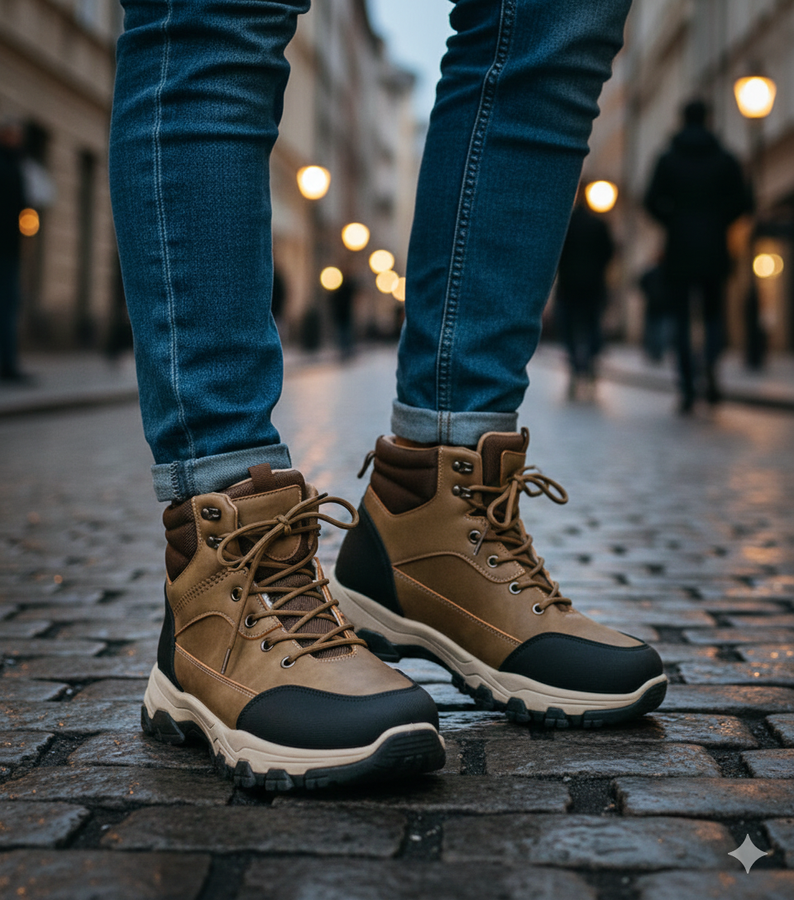 Tamsiai smėlio spalvos vyriški auliniai batai Ryan