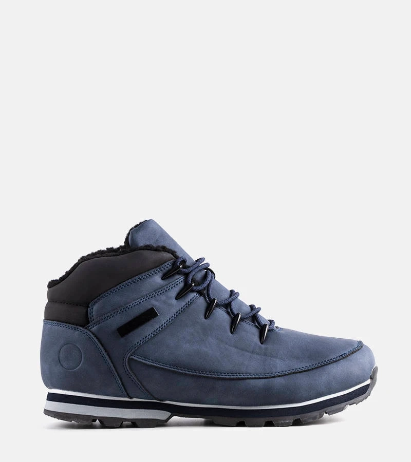 Tamsiai mėlyni pašiltinti žygio batai „Jemma“