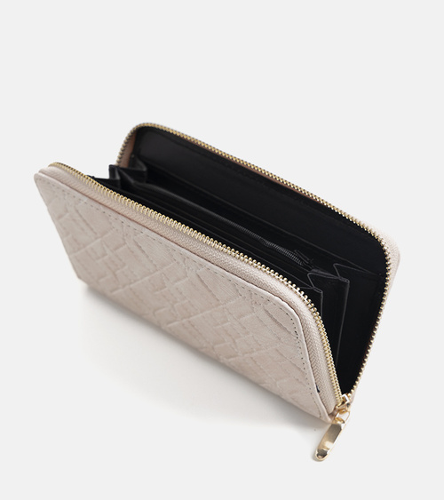 Smėlio spalvos didelė piniginė Hardi