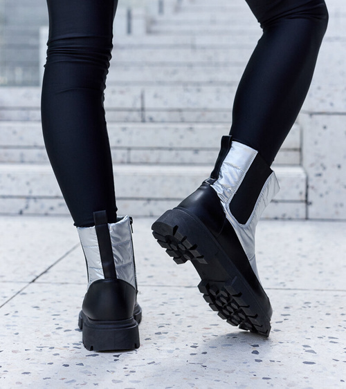 Metallici pašiltinti sniego batai Galvani