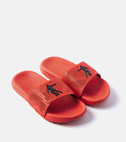 Raudonos guminės vaikų šlepetės „Athens“