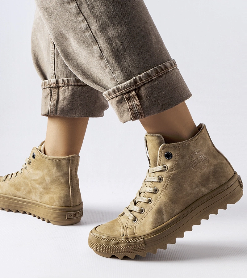 Smėlio spalvos pašiltinti sportiniai bateliai Big Star GG274071