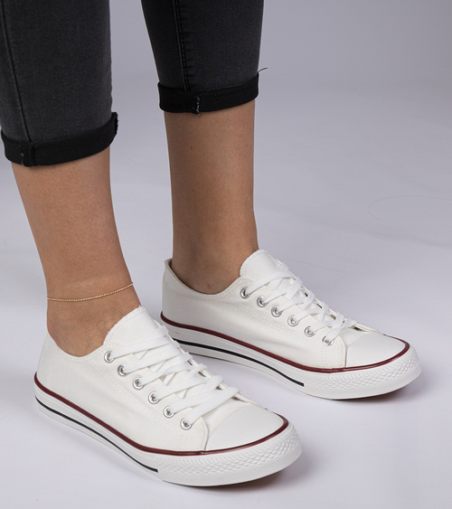 Balti klasikiniai moteriški sportiniai bateliai Menfis