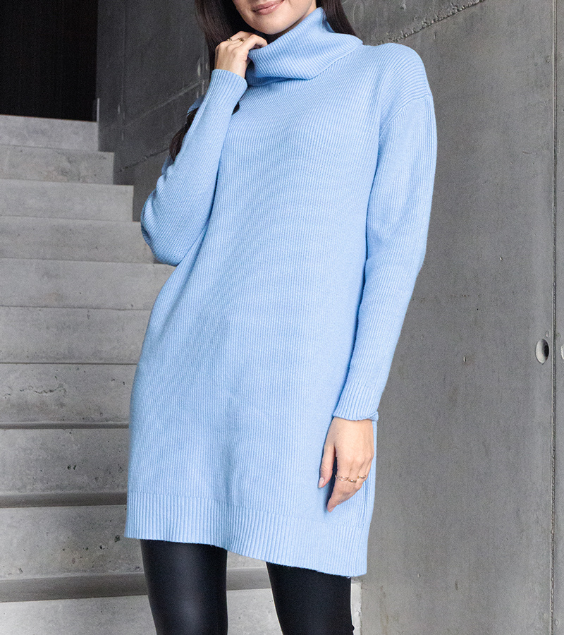 Ilgi mėlyni minkšti golfai Kali