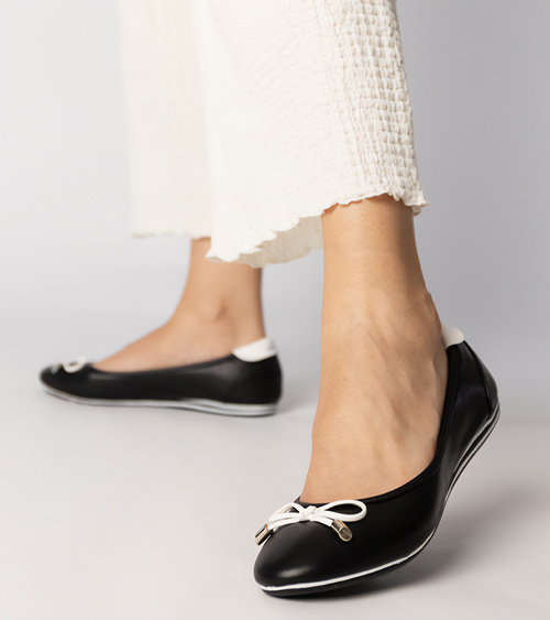 Juodi balerinos su kaspinėliu Maddalena