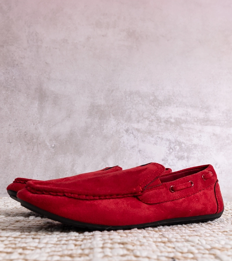 Raudoni vyriški mokasinai „Nashville“