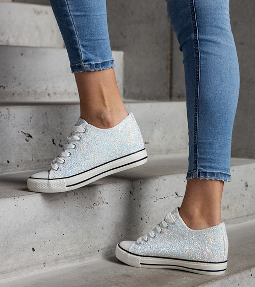 Žalios blizgančios aukštos sportbačiai Jadwa