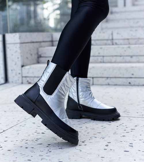 Metallici pašiltinti sniego batai Galvani